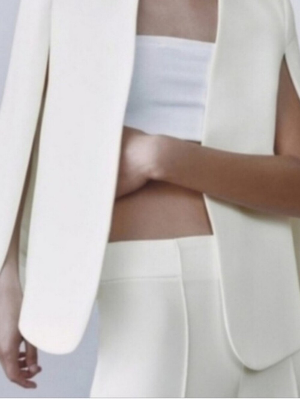 Zara white cape blazer size S - Picture 13 of 15
